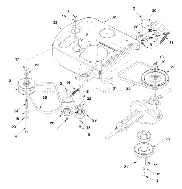 Page C Diagram and Parts List for 13A-328-402 2002 Yard Man Lawn Tractor